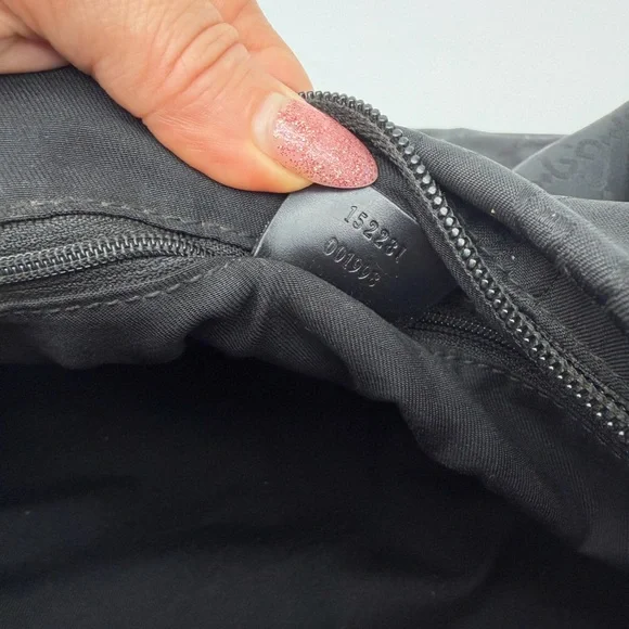 Authentic Gucci Vintage Black GG Monogram Nylon Tote Bag - Picture 11 of 15